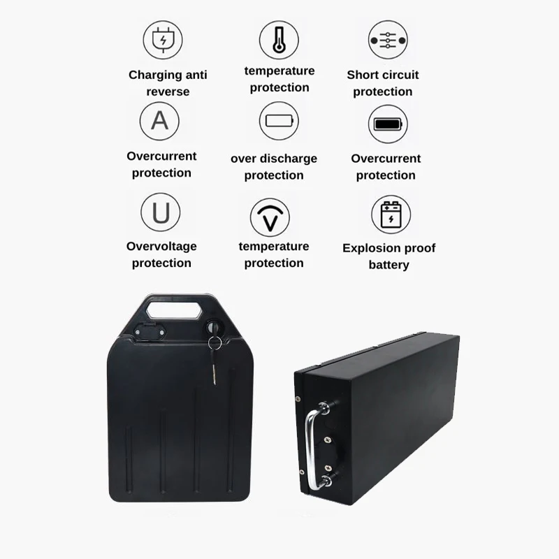 60V 50Ah Electric Scooter Battery - Bateria de Lítio 18650 para Motocicleta