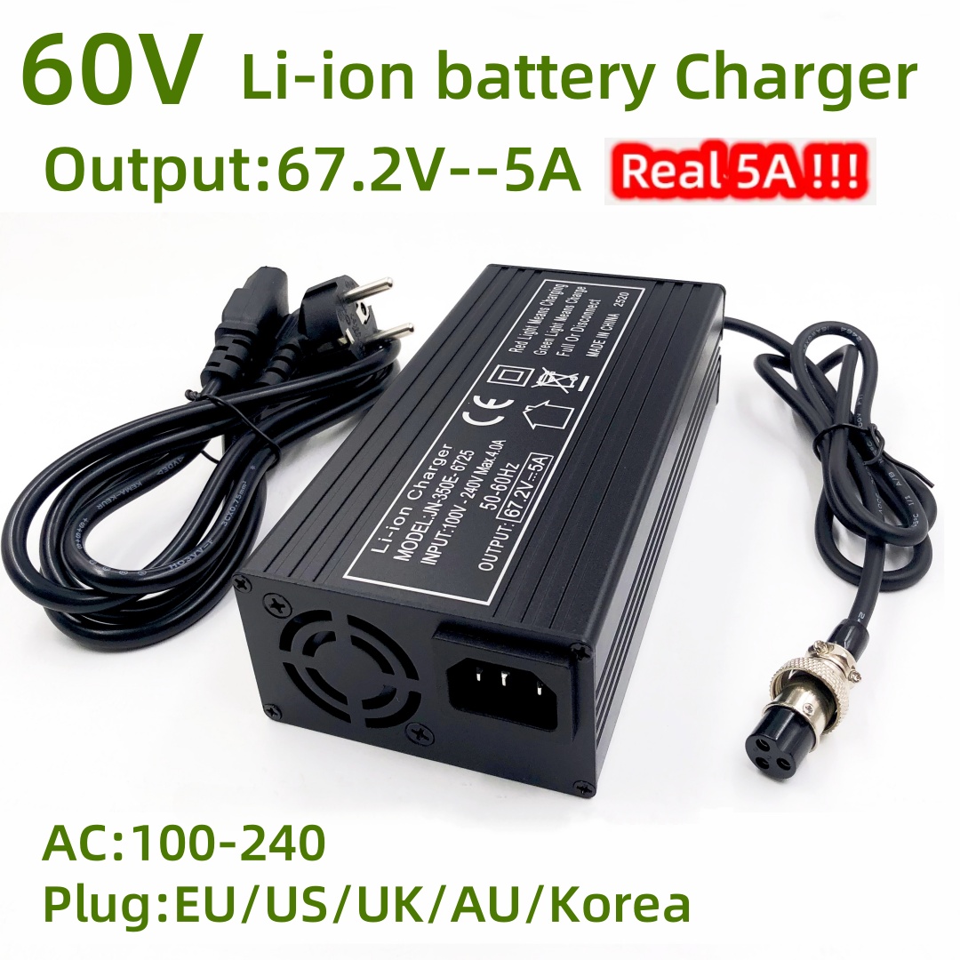 84V 20A Smart Charger - Carregador Rápido 67.2V 5A para Bateria
